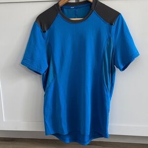 lululemon athletica Vibrant Blue Tee with Black Accents